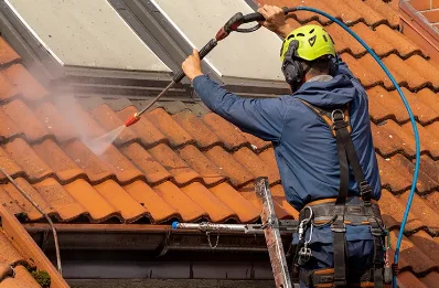 Démoussage et hydrofuge de toiture à Leyment